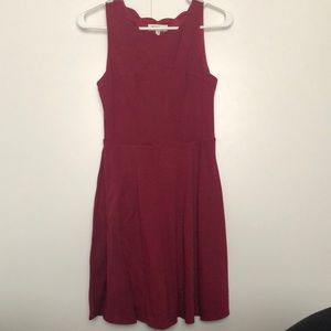 Women’s burgundy dress
